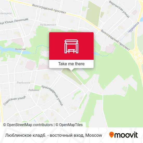 Люблинское кладб. - восточный вход map