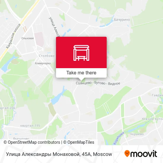 Улица Александры Монаховой, 45А map