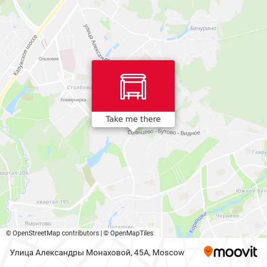 Улица Александры Монаховой, 45А map