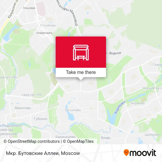 Мкр. Бутовские Аллеи map