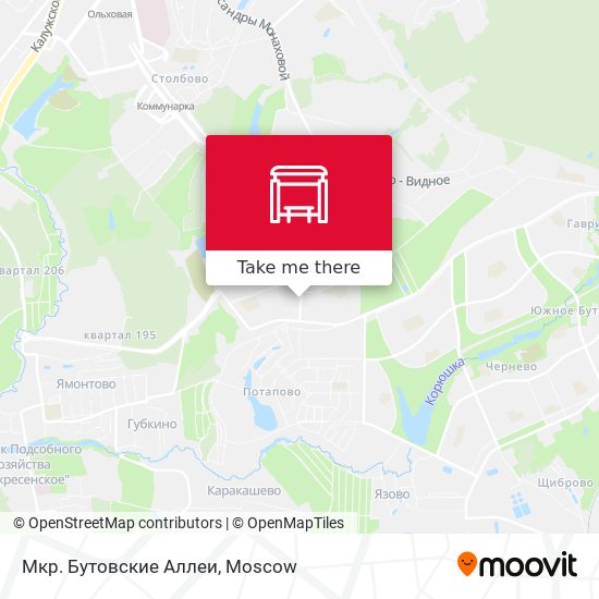 Мкр. Бутовские Аллеи map
