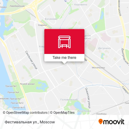 Фестивальная ул. map