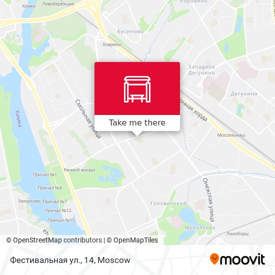 Фестивальная ул., 14 map