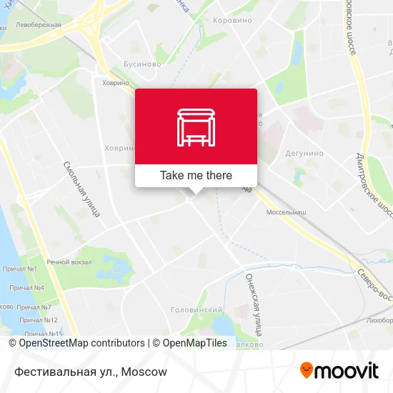 Фестивальная ул. map
