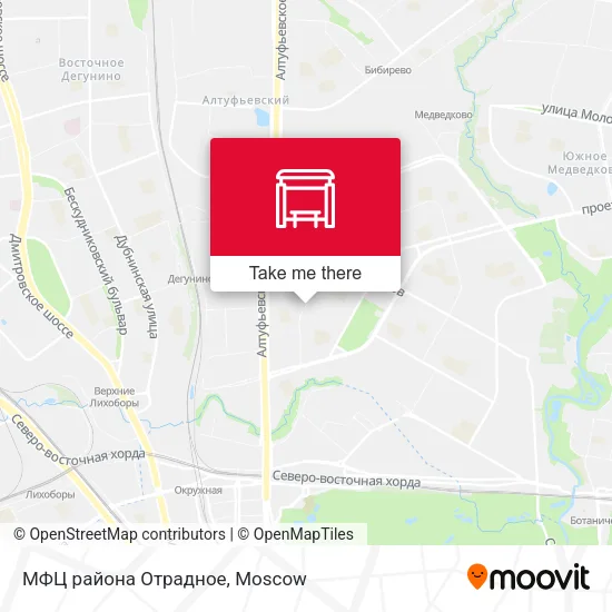 МФЦ района Отрадное map