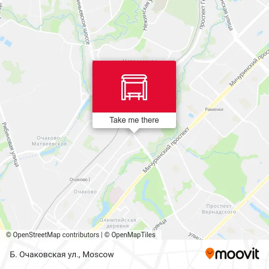 Б. Очаковская ул. map