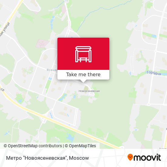 Метро "Новоясеневская" map