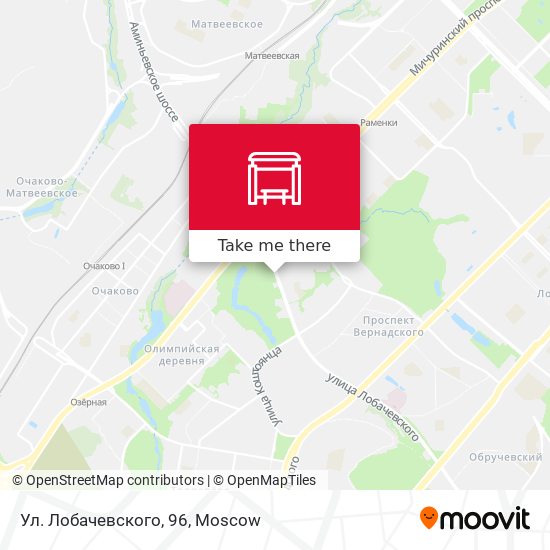 Ул. Лобачевского, 96 map