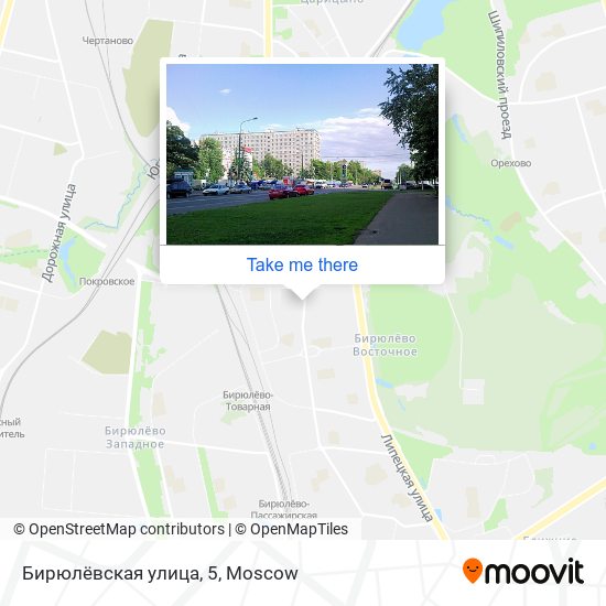 Бирюлёвская улица, 5 map
