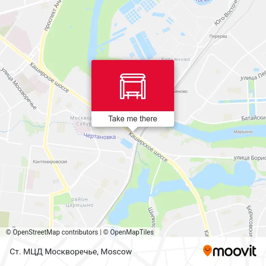 Ст. МЦД Москворечье map