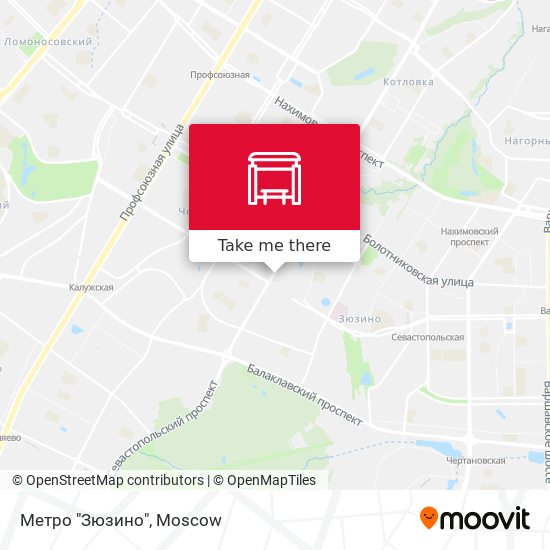 Метро "Зюзино" map