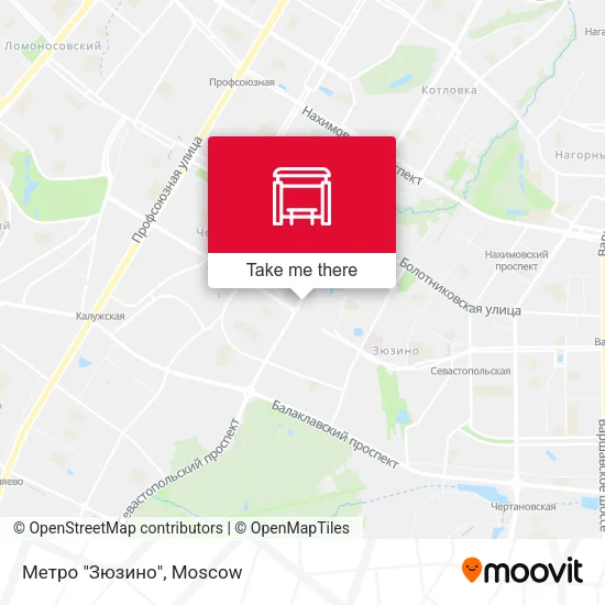 Метро "Зюзино" map