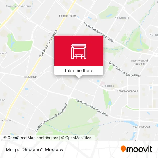 Метро "Зюзино" map