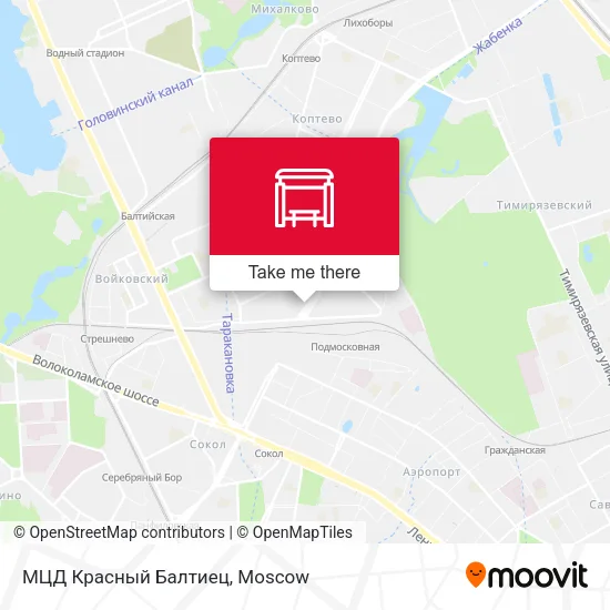 МЦД Красный Балтиец map