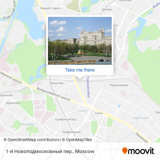 1-й Новоподмосковный пер. map