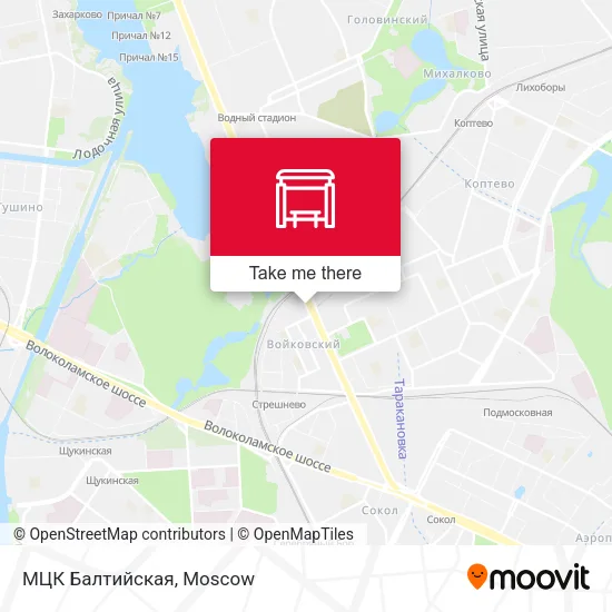 МЦК Балтийская map