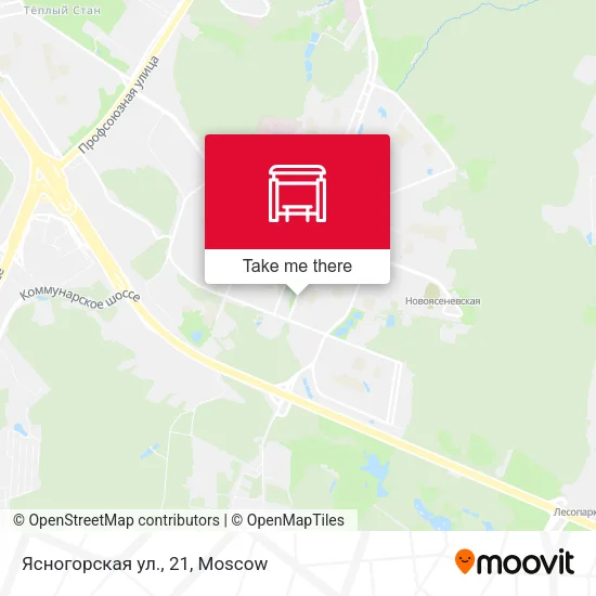 Ясногорская ул., 21 map