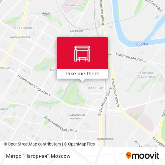 Метро "Нагорная" map
