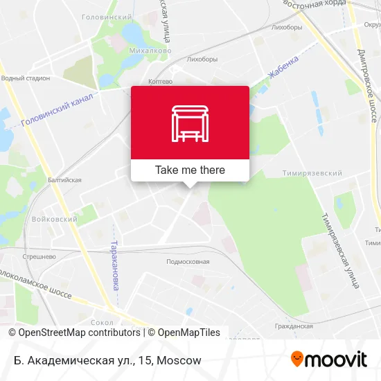 Б. Академическая ул., 15 map