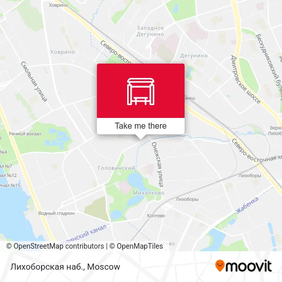 Лихоборская наб. map