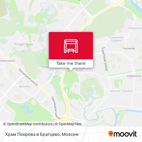 Храм Покрова в Братцево map