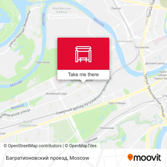 Багратионовский проезд map