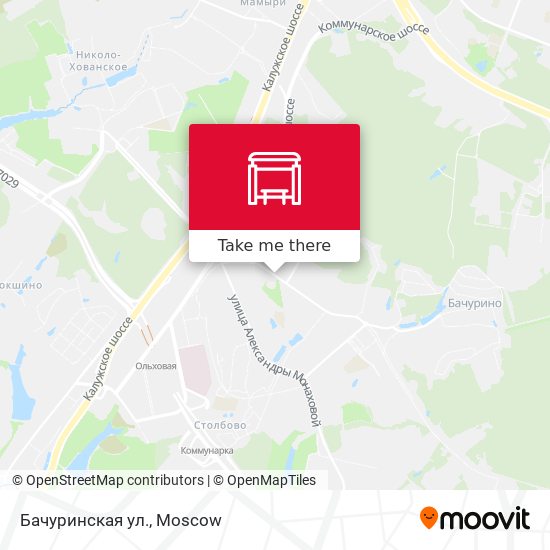 Бачуринская ул. map