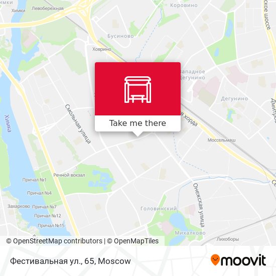 Фестивальная ул., 65 map
