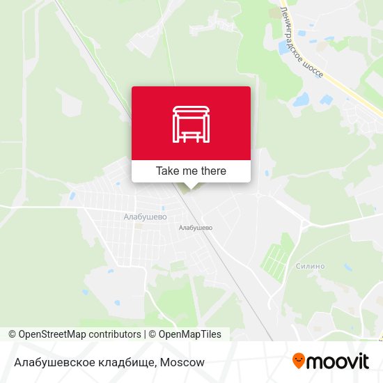 Алабушевское кладбище map