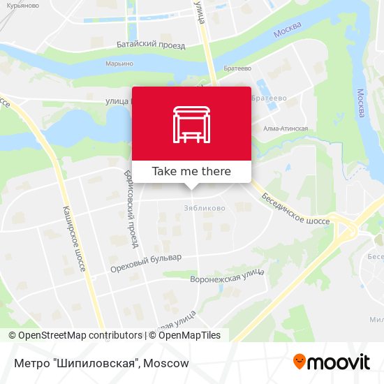 Метро "Шипиловская" map