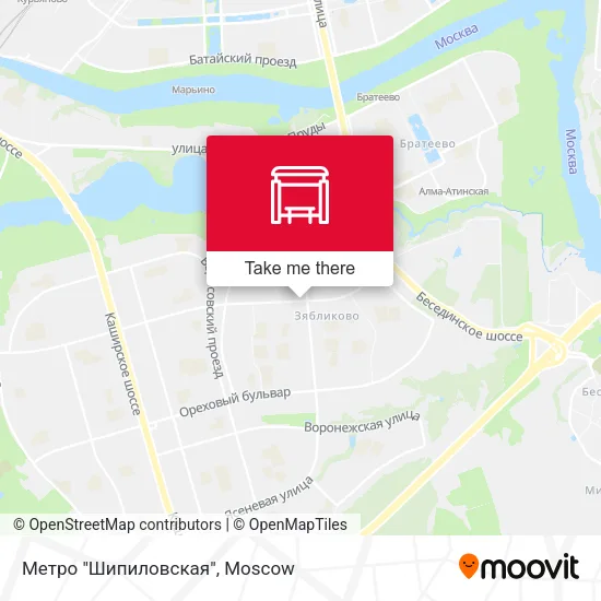 Метро "Шипиловская" map