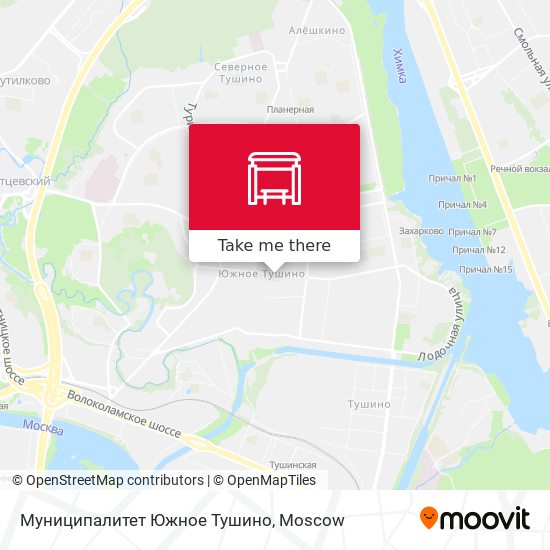 Муниципалитет Южное Тушино map
