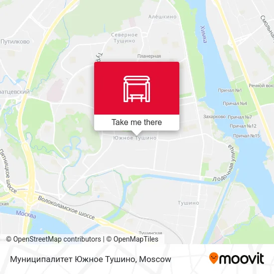 Муниципалитет Южное Тушино map