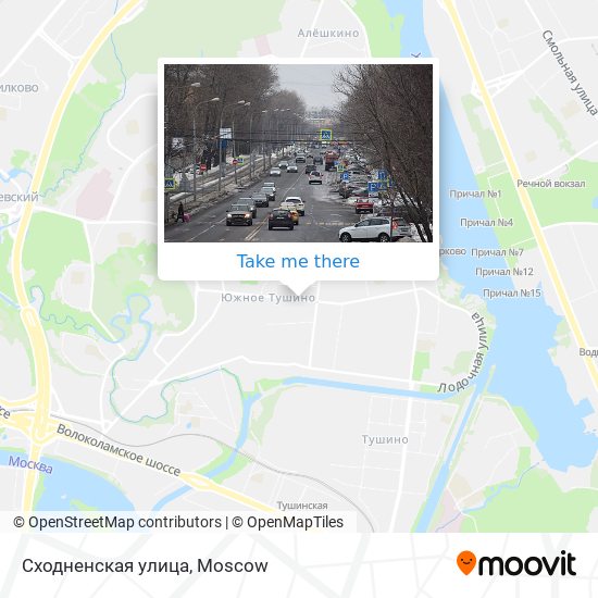 Сходненская улица map