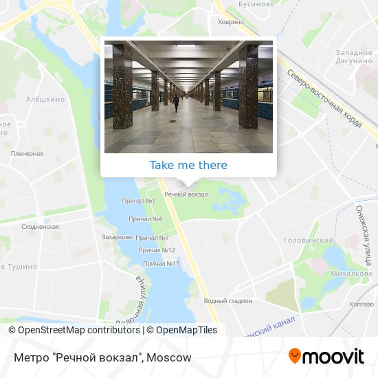 Метро "Речной вокзал" map