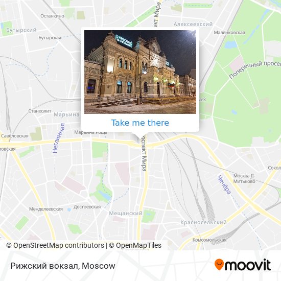 Рижский вокзал map