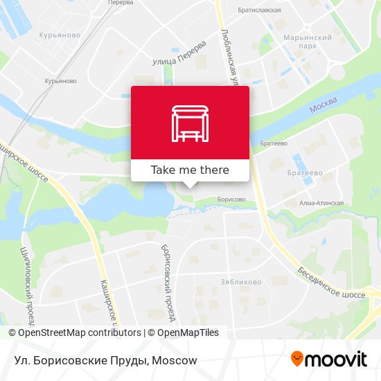 Ул. Борисовские Пруды map
