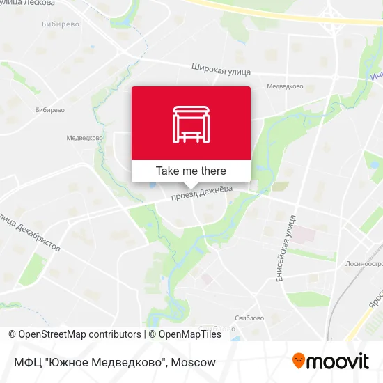 МФЦ "Южное Медведково" map