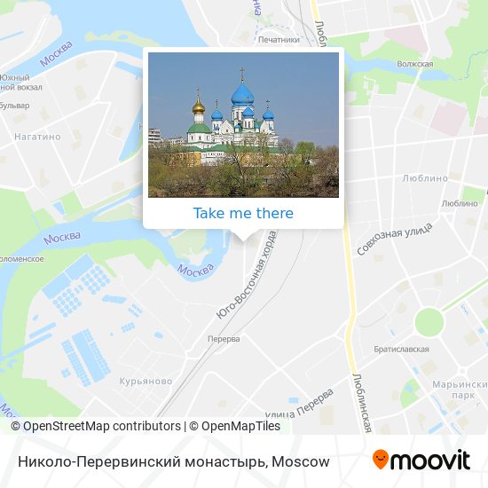 Николо-Перервинский монастырь map