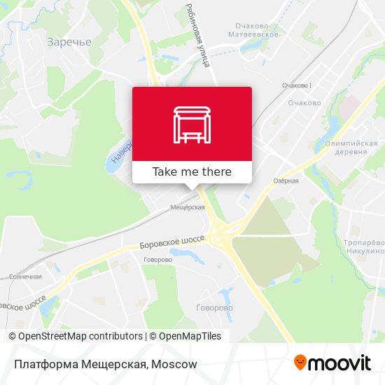 Платформа Мещерская map