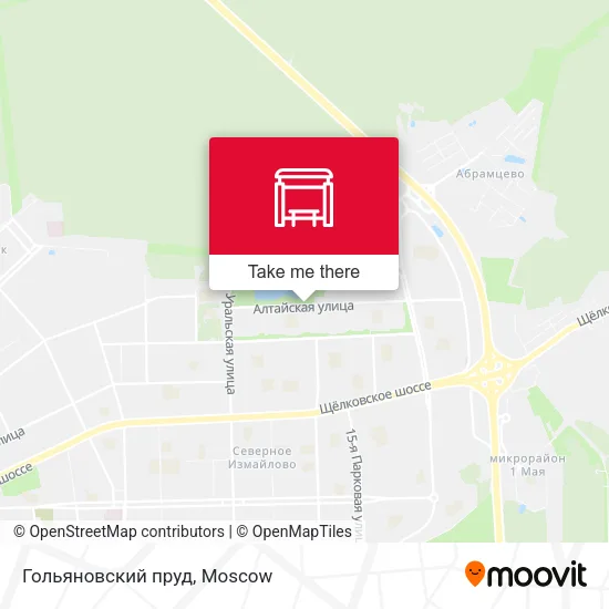 Гольяновский пруд map