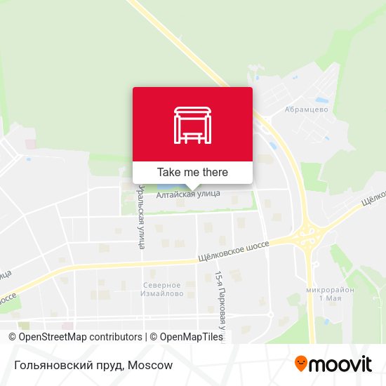 Гольяновский пруд map