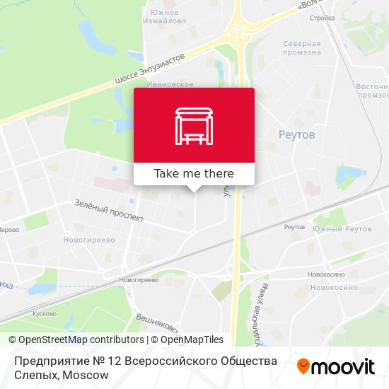 Предприятие № 12 Всероссийского Общества Слепых map