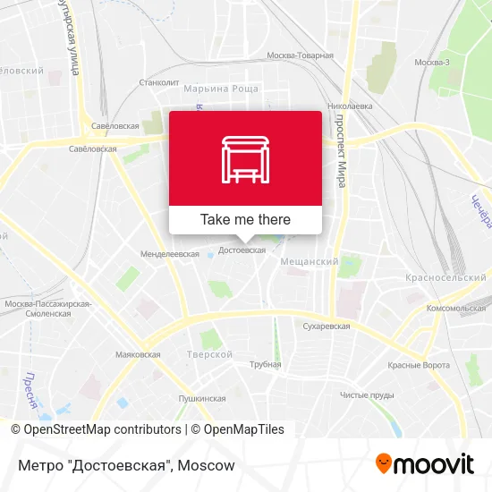 Метро "Достоевская" map