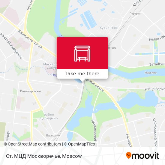 Ст. МЦД Москворечье map