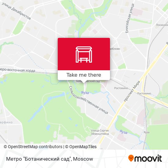 Метро "Ботанический сад" map