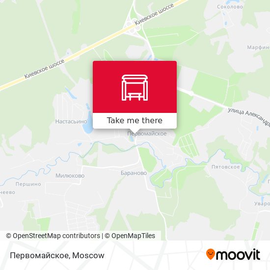 Первомайское map