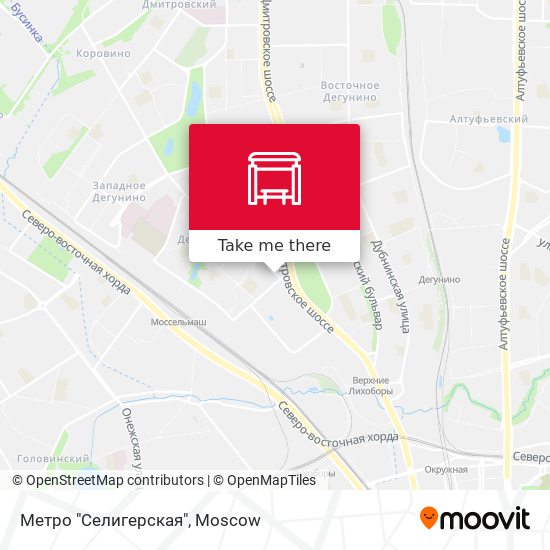 Метро "Селигерская" map