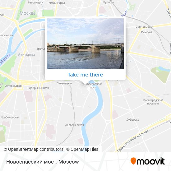 Новоспасский мост map