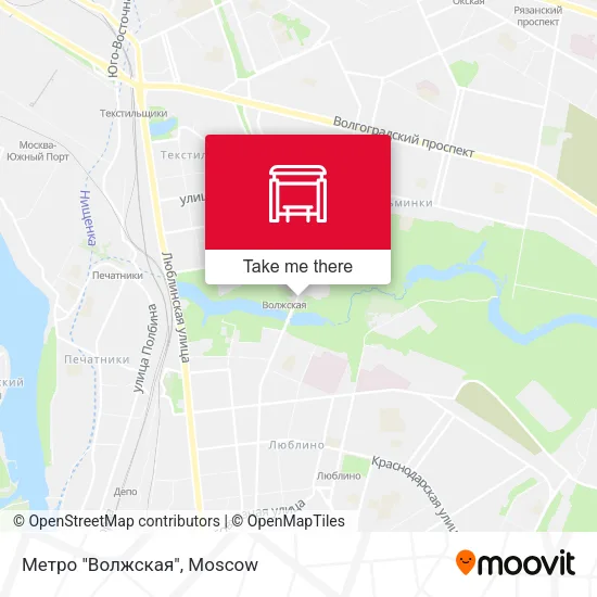 Метро "Волжская" map